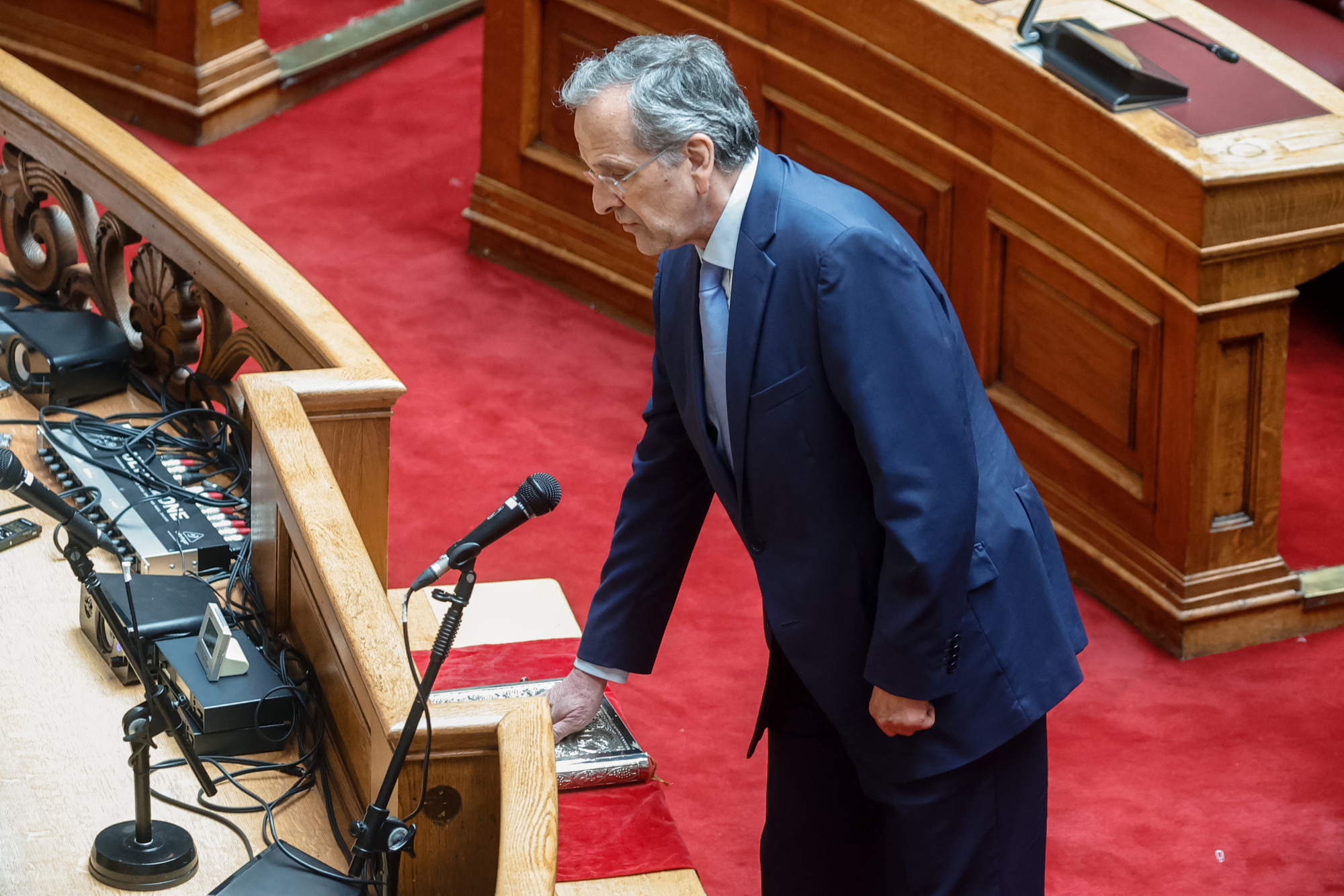 Το αιχμηρό σχόλιο Σαμαρά για την παραίτηση Τριαντόπουλου