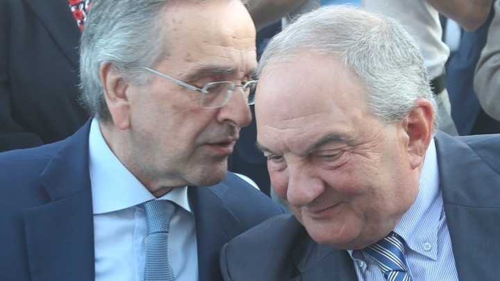 Ενότητα στη ΝΔ - Τηλεφωνική επικοινωνία Μητσοτάκη με Σαμαρά-Καραμανλή