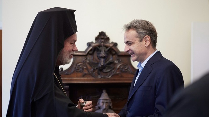 Κ. Μητσοτάκης: Συνατήθηκε με τον Μητροπολίτη Βελγίου, Υπέρτιμο και Έξαρχο Κάτω Χωρών και Λουξεμβούργου
