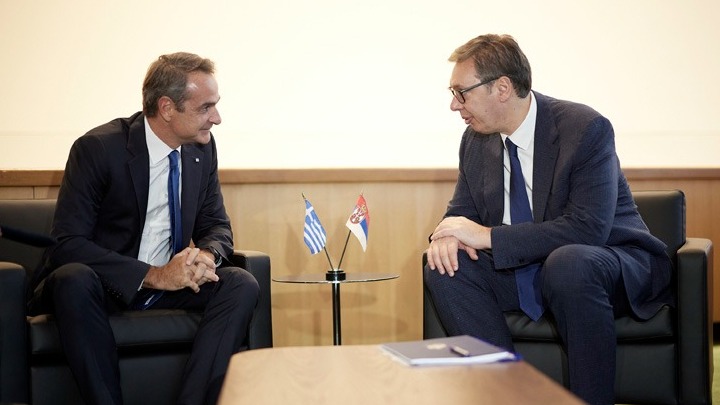Στο Βελιγράδι ο Κυρ. Μητσοτάκης - Η Ελλάδα στηρίζει την ευρωπαϊκή προοπτική της Σερβίας