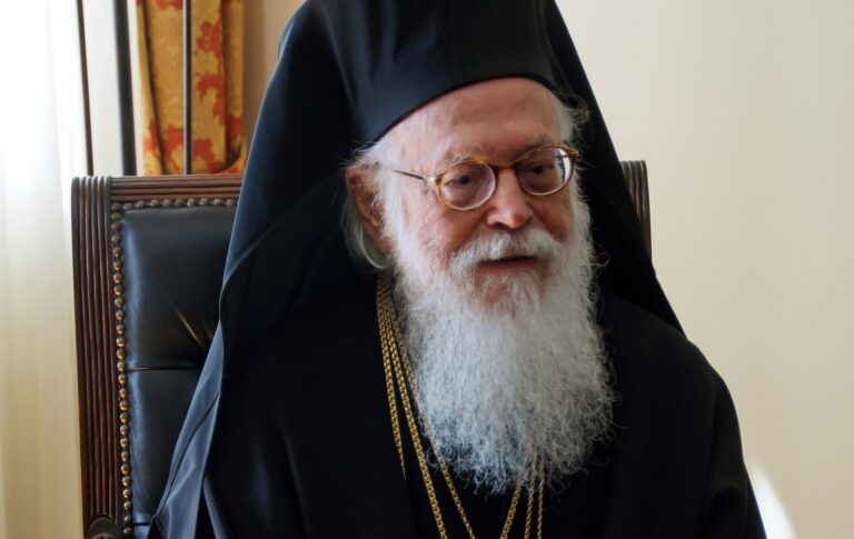 ΑΡΧΙΕΠΙΣΚΟΠΟΣ ΑΛΒΑΝΙΑΣ ΑΝΑΣΤΑΣΙΟΣ (ΦΩΤΟΓΡΑΦΙΕΣ ΑΡΧΕΙΟΥ). Παρασκευή 3 Ιανουαρίου 2025 (ΓΙΩΡΓΟΣ ΕΥΣΤΑΘΙΟΥ/EUROKINISSI)