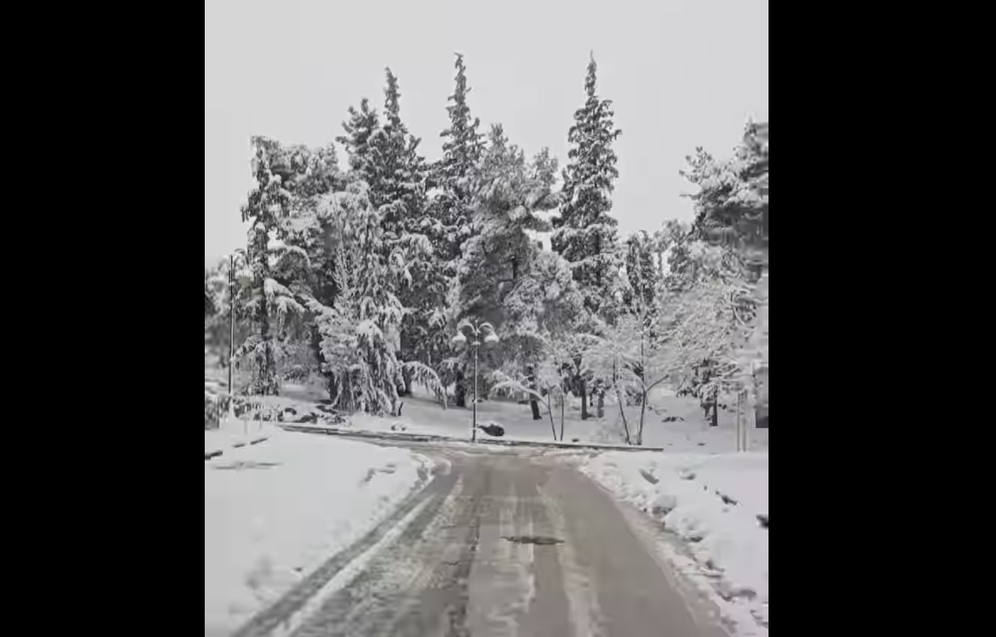 Χειμωνιάτικο τοπίο στον Λόφο Αγίου Γεωργίου στο Κιλκίς - Παραμυθένιες εικόνες