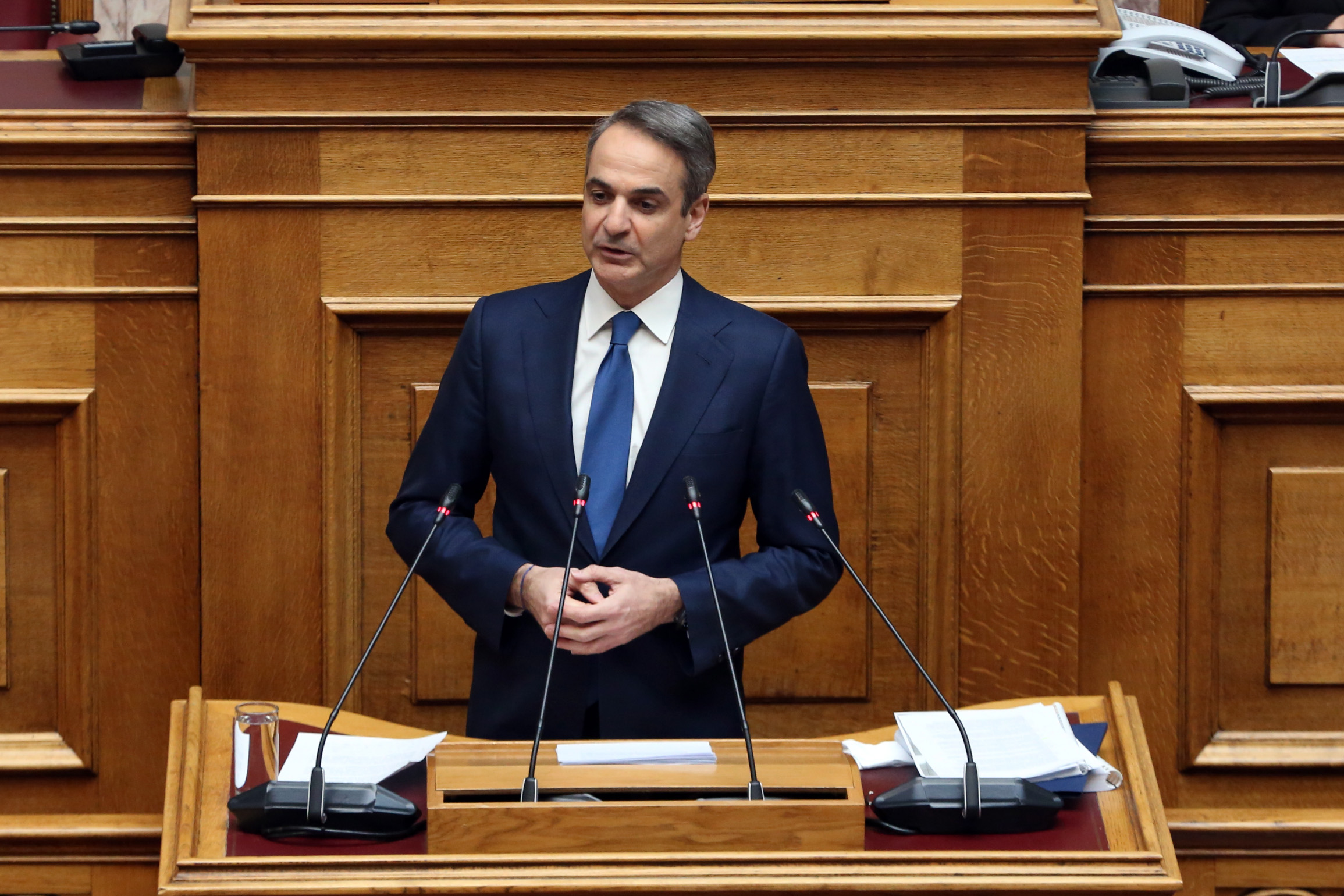 Ομιλία Μητσοτάκη στη Βουλή: Στρατηγικός σχεδιασμός για την Άμυνα και τα Εξοπλιστικά