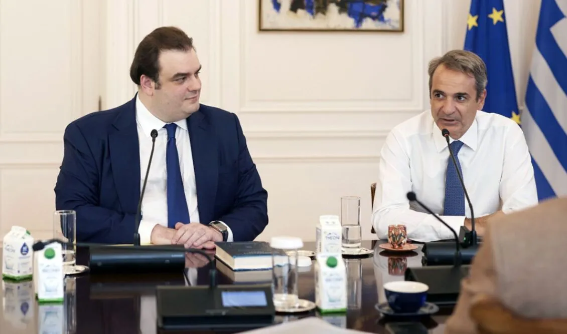Πρωθυπουργός: Συνάντηση με τον νέο υπουργό Εθνικής Οικονομίας και Οικονομικών, Κυριάκο Πιερρακάκη