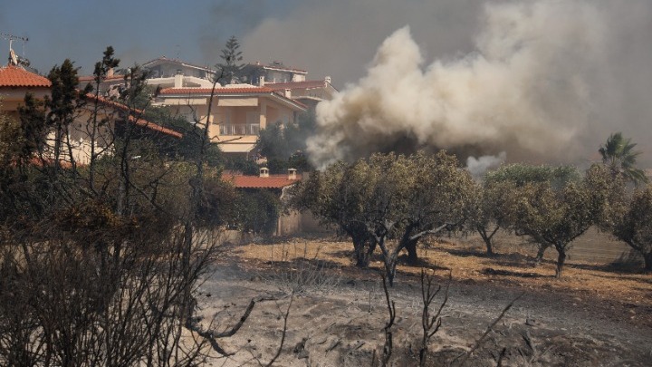 Φωτιά στην Παλαιά Φώκαια: Ελαφρώς βελτιωμένη η εικόνα της φωτιάς - Μάχη με διάσπαρτες εστίες δίνει η Πυροσβεστική - Κάηκαν 3 σπίτια, Κάηκαν σπίτια, μπαράζ μηνυμάτων από το 112